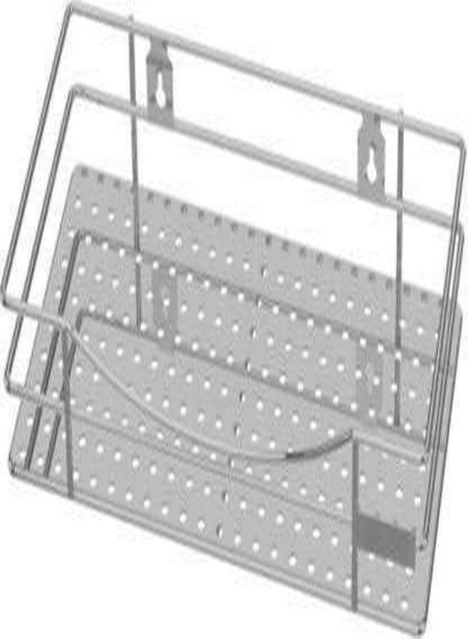 elexiq Big Rack for Kitchen Storage Multipurpose Storage Shelf/Spice Rack Kitchen Organizer for Kitchen and Bathroom Heavy Grade Stainless Steel Multi Rack Single - Image 1